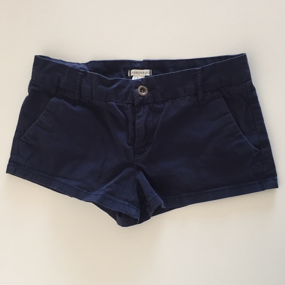 Forever 21 Navy Blue Shorts, Size 26